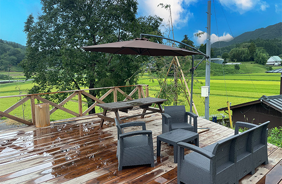 ウッドデッキ